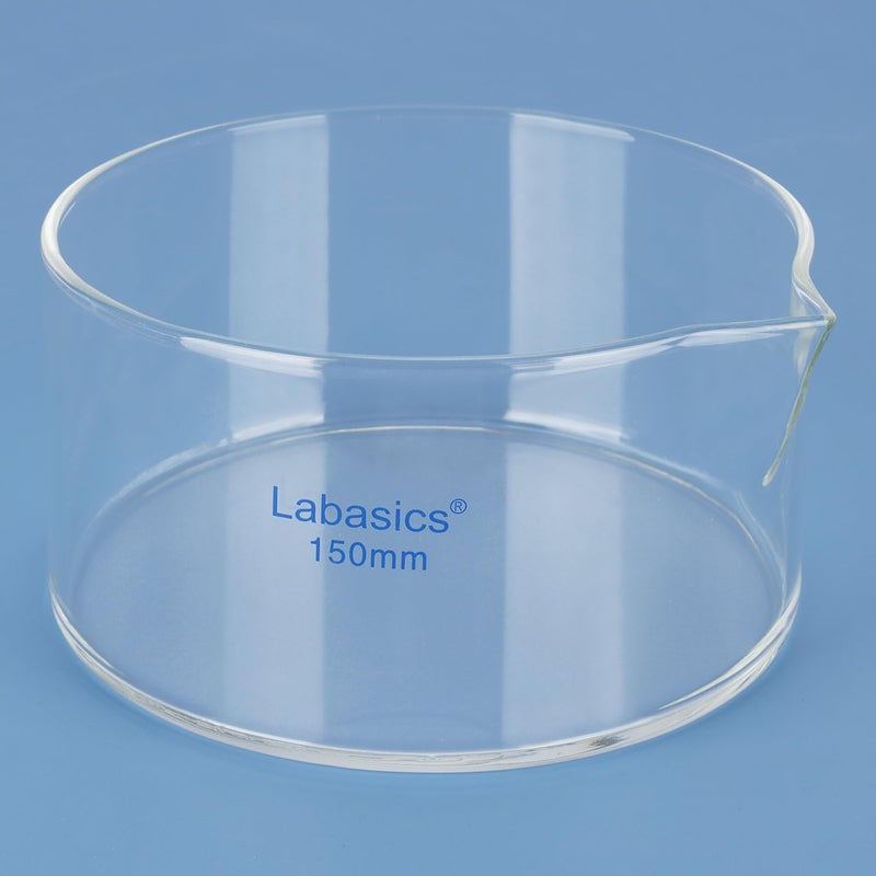 Labasics Crystallizing Dish with Spout and Heavy-Duty Rim, Thick-Walled Design High Borosilicate Glass Reusable Crystallizing Dishes for Crystallization and Evaporation, 1000 ml Capacity OD 150 mm - Image 5